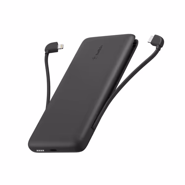 Belkin Portable Charger 10000 mAh w/ Integrated Cables